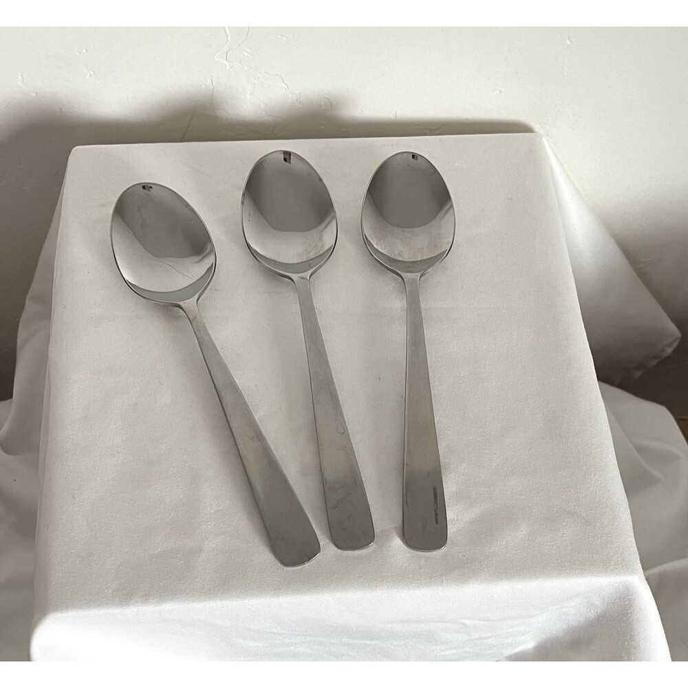 Oneida Northland stainless korea flatware spoons teaspoons 3 piece lot 7” euc